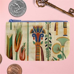 Egyptian Paper Papyrus Hieroglyphs Large Coin Purse by Mog4mog4