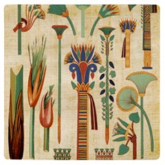 Egyptian Paper Papyrus Hieroglyphs Uv Print Square Tile Coaster  by Mog4mog4