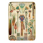 Egyptian Paper Papyrus Hieroglyphs Rectangular Glass Fridge Magnet (4 pack) Front