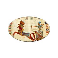 Egyptian Tutunkhamun Pharaoh Design Sticker (oval) by Mog4mog4