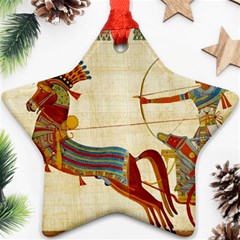 Egyptian Tutunkhamun Pharaoh Design Star Ornament (two Sides) by Mog4mog4