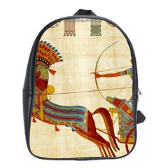 Egyptian Tutunkhamun Pharaoh Design School Bag (xl) by Mog4mog4