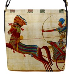 Egyptian Tutunkhamun Pharaoh Design Flap Closure Messenger Bag (s) by Mog4mog4