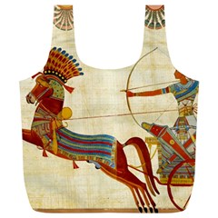 Egyptian Tutunkhamun Pharaoh Design Full Print Recycle Bag (xl) by Mog4mog4