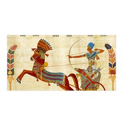 Egyptian Tutunkhamun Pharaoh Design Satin Wrap 35  X 70  by Mog4mog4