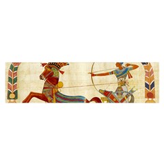 Egyptian Tutunkhamun Pharaoh Design Oblong Satin Scarf (16  X 60 ) by Mog4mog4