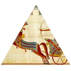 Egyptian Tutunkhamun Pharaoh Design Wooden Puzzle Triangle by Mog4mog4