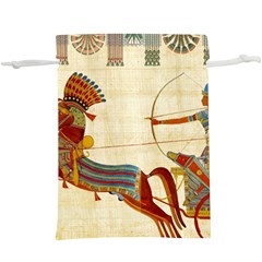 Egyptian Tutunkhamun Pharaoh Design Lightweight Drawstring Pouch (xl) by Mog4mog4