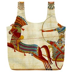 Egyptian Tutunkhamun Pharaoh Design Full Print Recycle Bag (xxl) by Mog4mog4