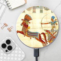 Egyptian Tutunkhamun Pharaoh Design Wireless Fast Charger(white) by Mog4mog4