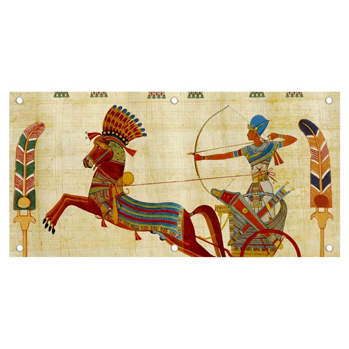 Egyptian Tutunkhamun Pharaoh Design Banner and Sign 4  x 2 