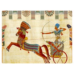 Egyptian Tutunkhamun Pharaoh Design Premium Plush Fleece Blanket (extra Small) by Mog4mog4