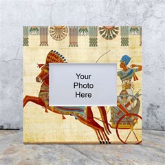 Egyptian Tutunkhamun Pharaoh Design White Box Photo Frame 4  X 6  by Mog4mog4