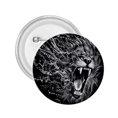 Lion Furious Abstract Desing Furious 2 25  Buttons by Mog4mog4