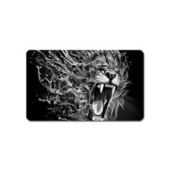 Lion Furious Abstract Desing Furious Magnet (name Card) by Mog4mog4