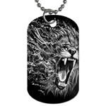 Lion Furious Abstract Desing Furious Dog Tag (One Side) Front