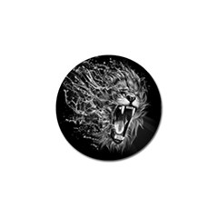 Lion Furious Abstract Desing Furious Golf Ball Marker by Mog4mog4