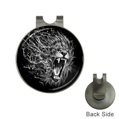 Lion Furious Abstract Desing Furious Hat Clips With Golf Markers by Mog4mog4