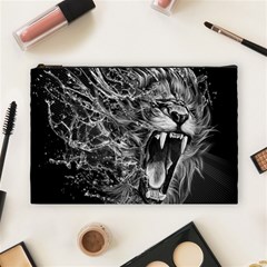 Lion Furious Abstract Desing Furious Cosmetic Bag (large) by Mog4mog4