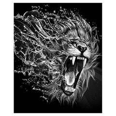 Lion Furious Abstract Desing Furious Drawstring Bag (small) by Mog4mog4