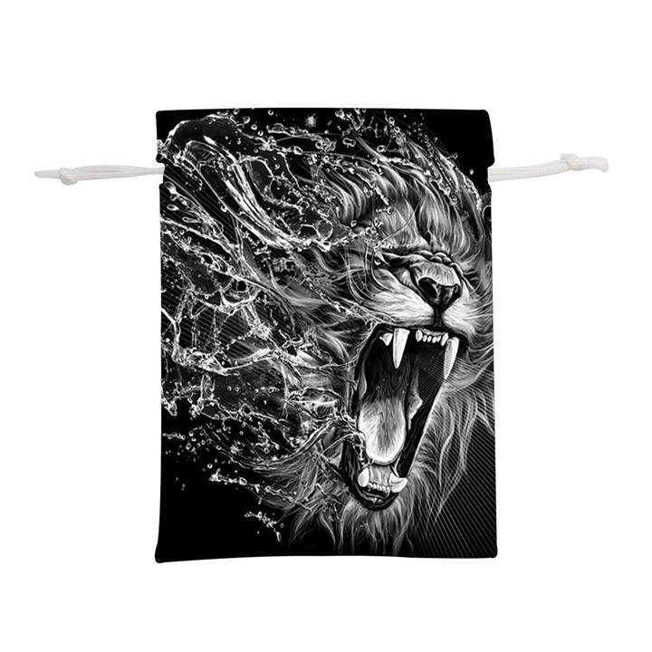 Lion Furious Abstract Desing Furious Lightweight Drawstring Pouch (M)