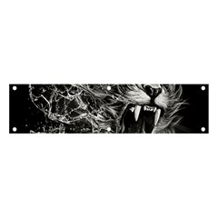 Lion Furious Abstract Desing Furious Banner And Sign 4  X 1  by Mog4mog4