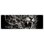 Lion Furious Abstract Desing Furious Banner and Sign 12  x 4  Front