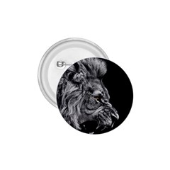 Roar Angry Male Lion Black 1 75  Buttons by Mog4mog4