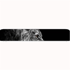 Roar Angry Male Lion Black Small Bar Mat by Mog4mog4