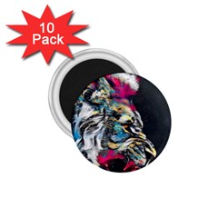 Angry Male Lion Roar 1.75  Magnets (10 pack) 