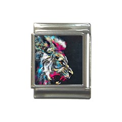 Angry Male Lion Roar Italian Charm (13mm)