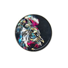 Angry Male Lion Roar Hat Clip Ball Marker