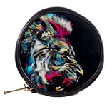 Angry Male Lion Roar Mini Makeup Bag Back