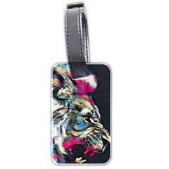 Angry Male Lion Roar Luggage Tag (two sides)