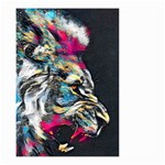 Angry Male Lion Roar Small Garden Flag (Two Sides) Front