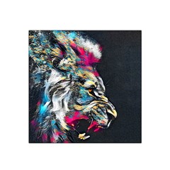 Angry Male Lion Roar Satin Bandana Scarf 22  x 22 