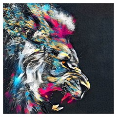 Angry Male Lion Roar Lightweight Scarf 