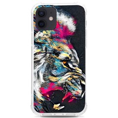 Angry Male Lion Roar iPhone 12/12 Pro TPU UV Print Case