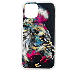 Angry Male Lion Roar Iphone 12 Pro Max Tpu Uv Print Case by Mog4mog4