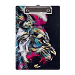 Angry Male Lion Roar A5 Acrylic Clipboard Front