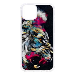 Angry Male Lion Roar iPhone 13 TPU UV Print Case