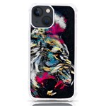 Angry Male Lion Roar iPhone 13 mini TPU UV Print Case Front