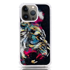 Angry Male Lion Roar Iphone 13 Pro Tpu Uv Print Case