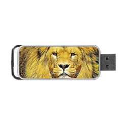 Lion Lioness Wildlife Hunter Portable Usb Flash (one Side) by Mog4mog4