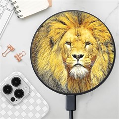 Lion Lioness Wildlife Hunter Wireless Fast Charger(black) by Mog4mog4