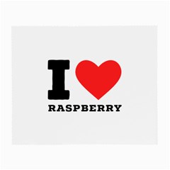 I Love Raspberry Small Glasses Cloth by ilovewhateva