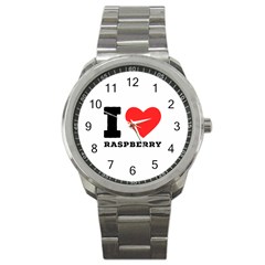 I Love Raspberry Sport Metal Watch by ilovewhateva