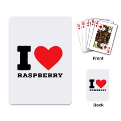 I Love Raspberry Playing Cards Single Design (rectangle) by ilovewhateva