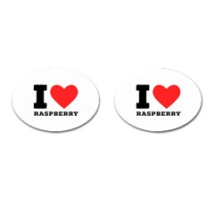 I Love Raspberry Cufflinks (oval) by ilovewhateva