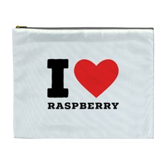 I Love Raspberry Cosmetic Bag (xl) by ilovewhateva